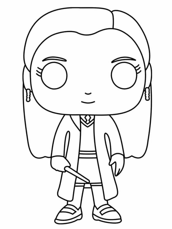 Ginny Weasley Funko Pop Coloring Page