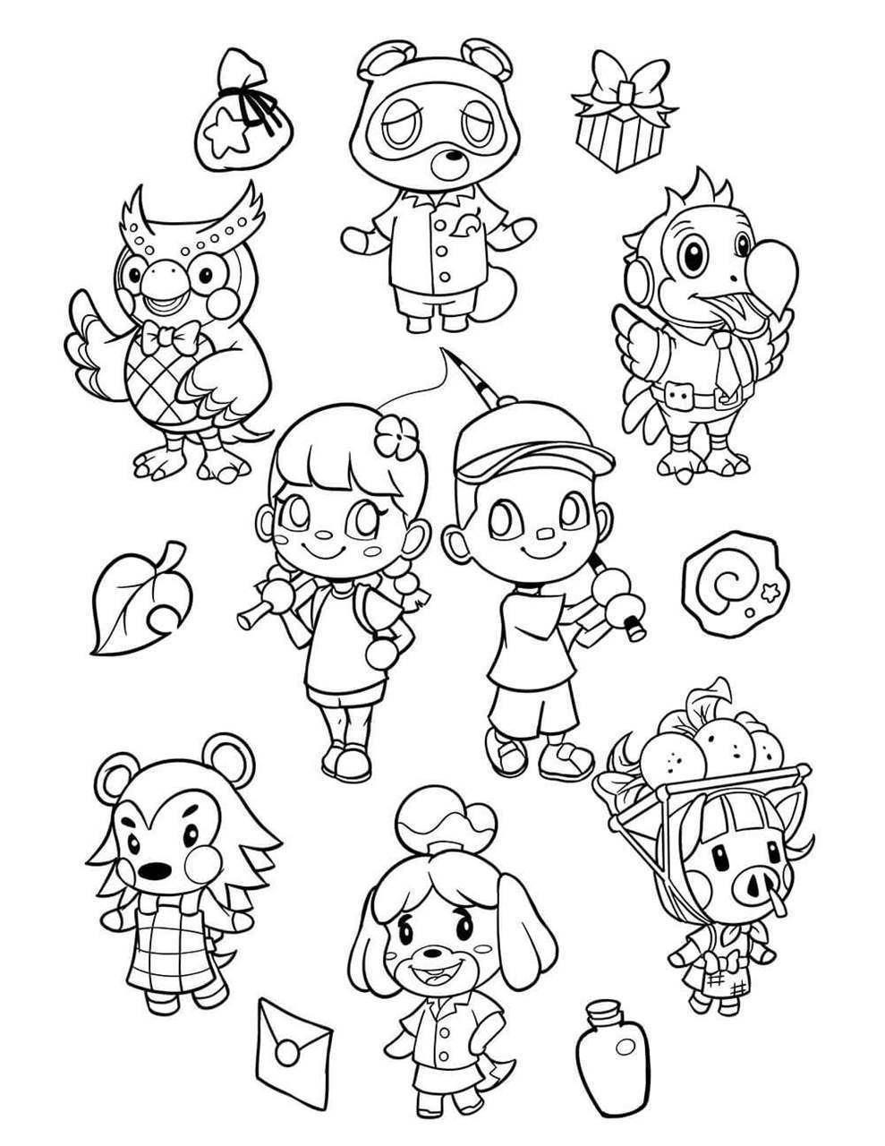 Animal Crossing Coloring Pages - Best Coloring Pages For Kids