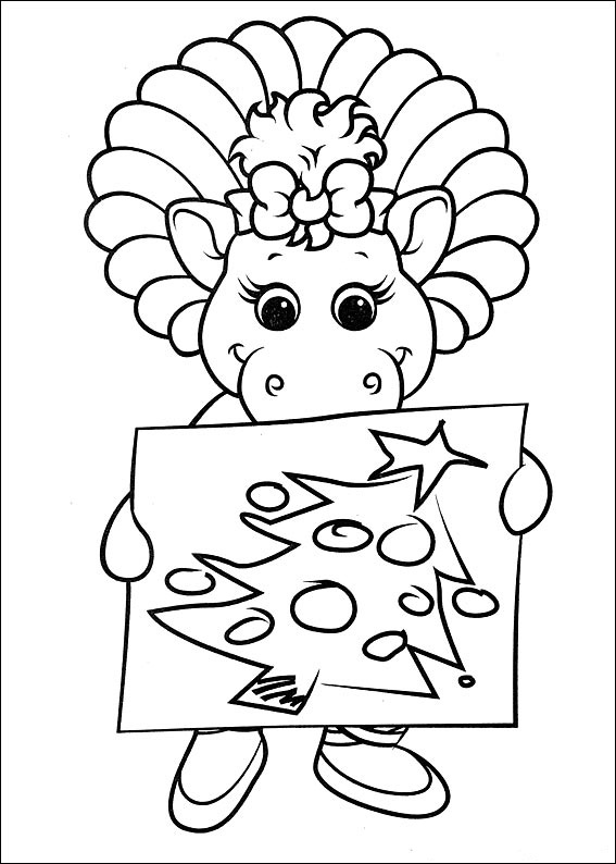 Dinosaur Christmas Coloring Pages - Best Coloring Pages For Kids