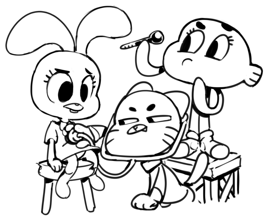 Gumball Doctor Coloring Pages