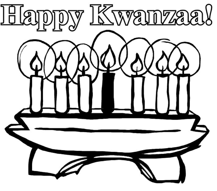 Happy Kwanzaa Coloring Page