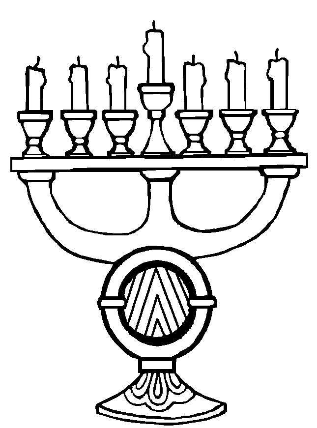 Kwanzaa Candles Coloring Pages
