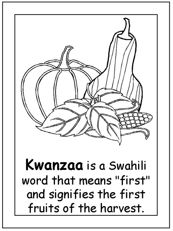 Kwanzaa Meaning Coloring Page
