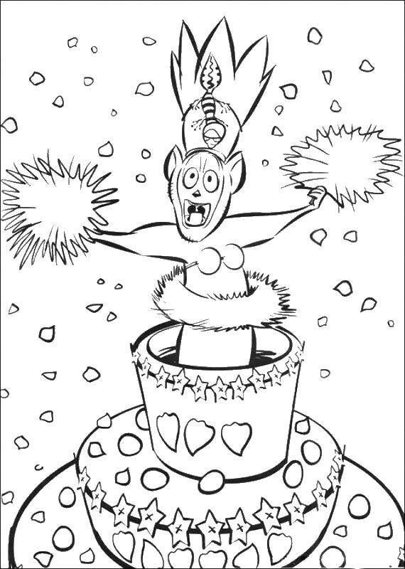King Julien Coloring Page
