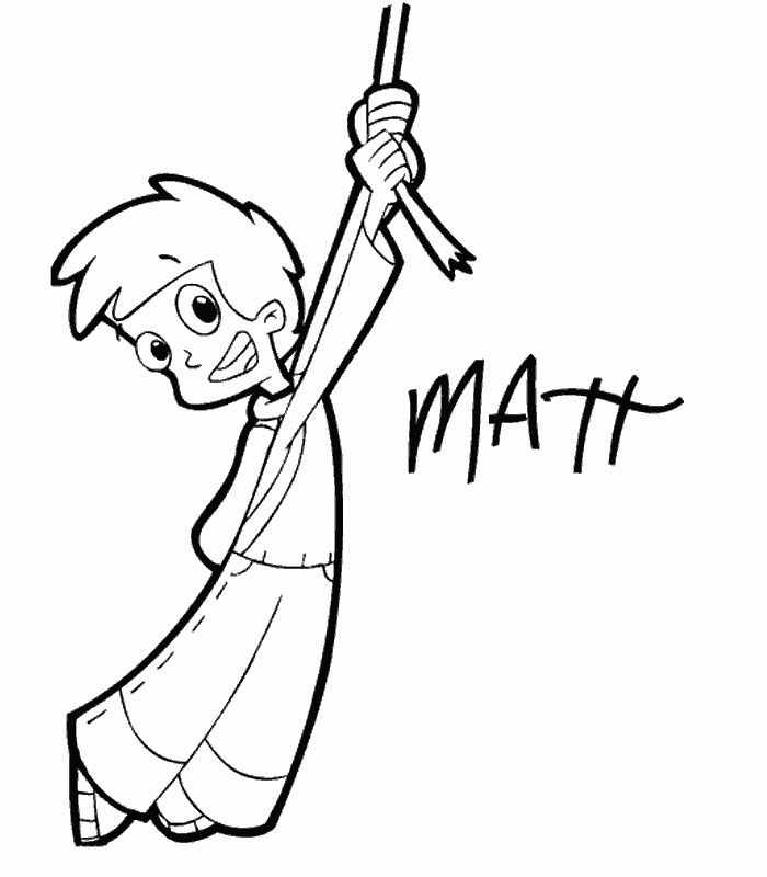 Cyberchase Matt Coloring Pages