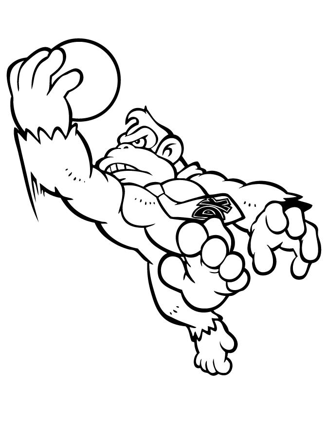 Donkey Kong Coloring Pages - Best Coloring Pages For Kids