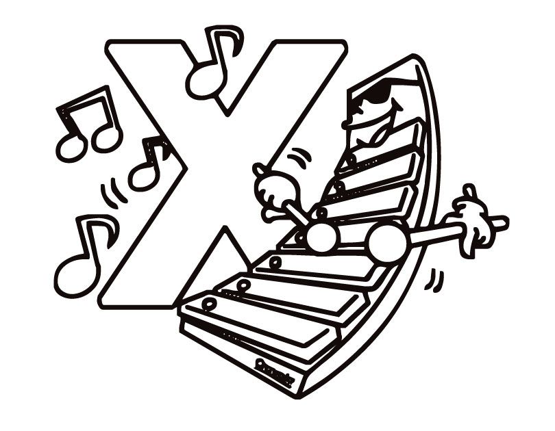 Xylophone Coloring Pages - Best Coloring Pages For Kids