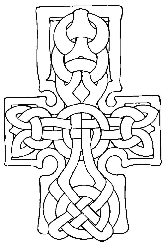 Irish Celtic Coloring Page