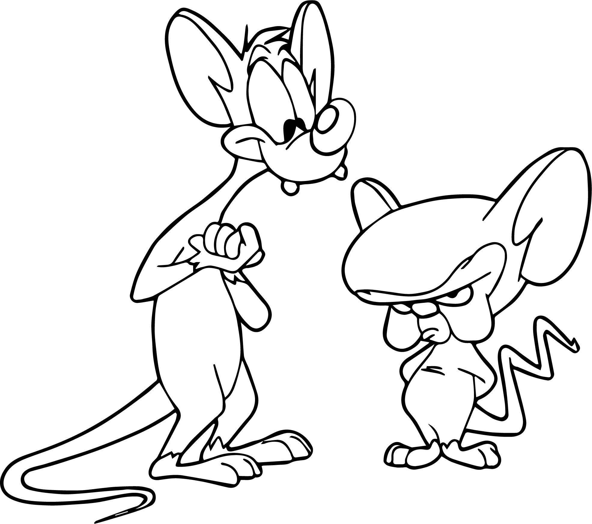 Pinky and the brain coloring pages