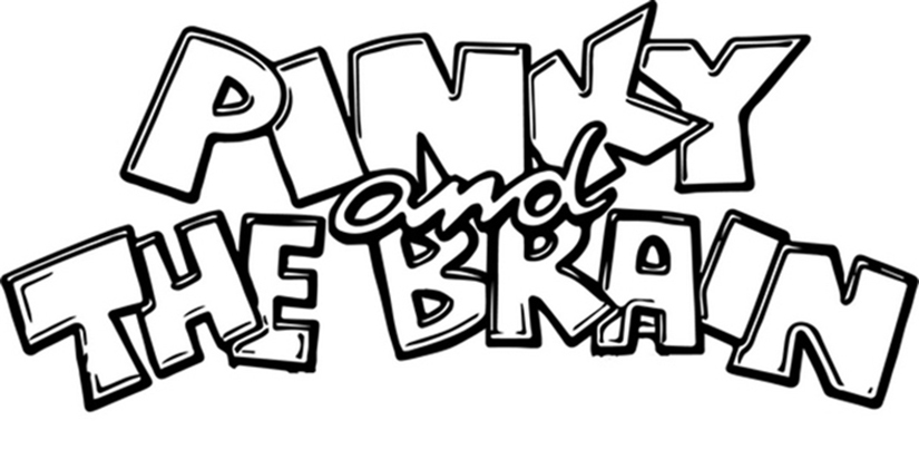 Pinky And The Brain Logo Coloring Page