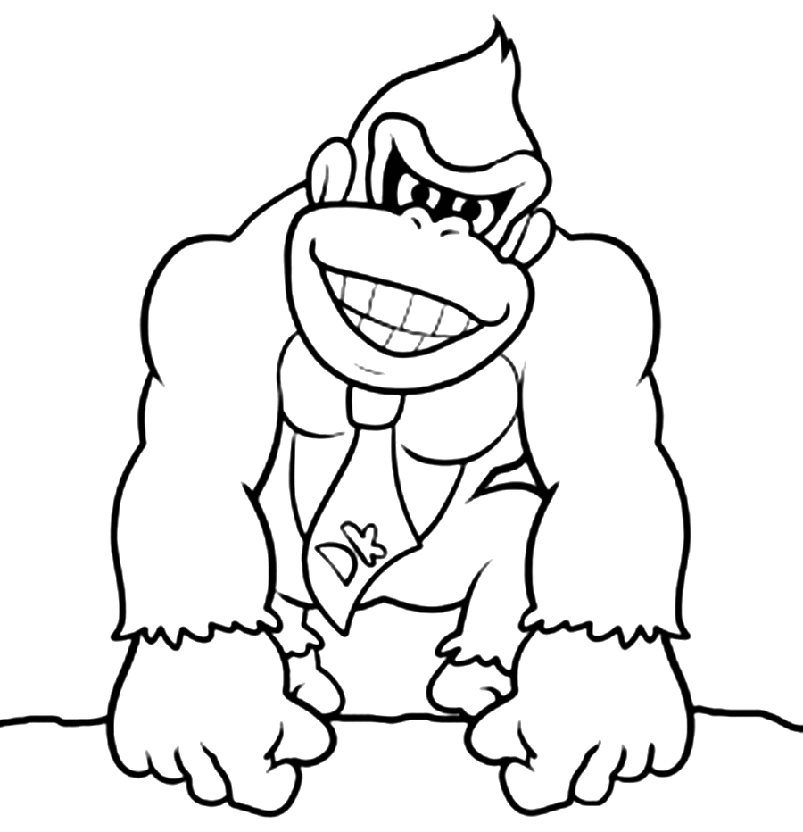 Donkey Kong Coloring Pages Best Coloring Pages For Kids