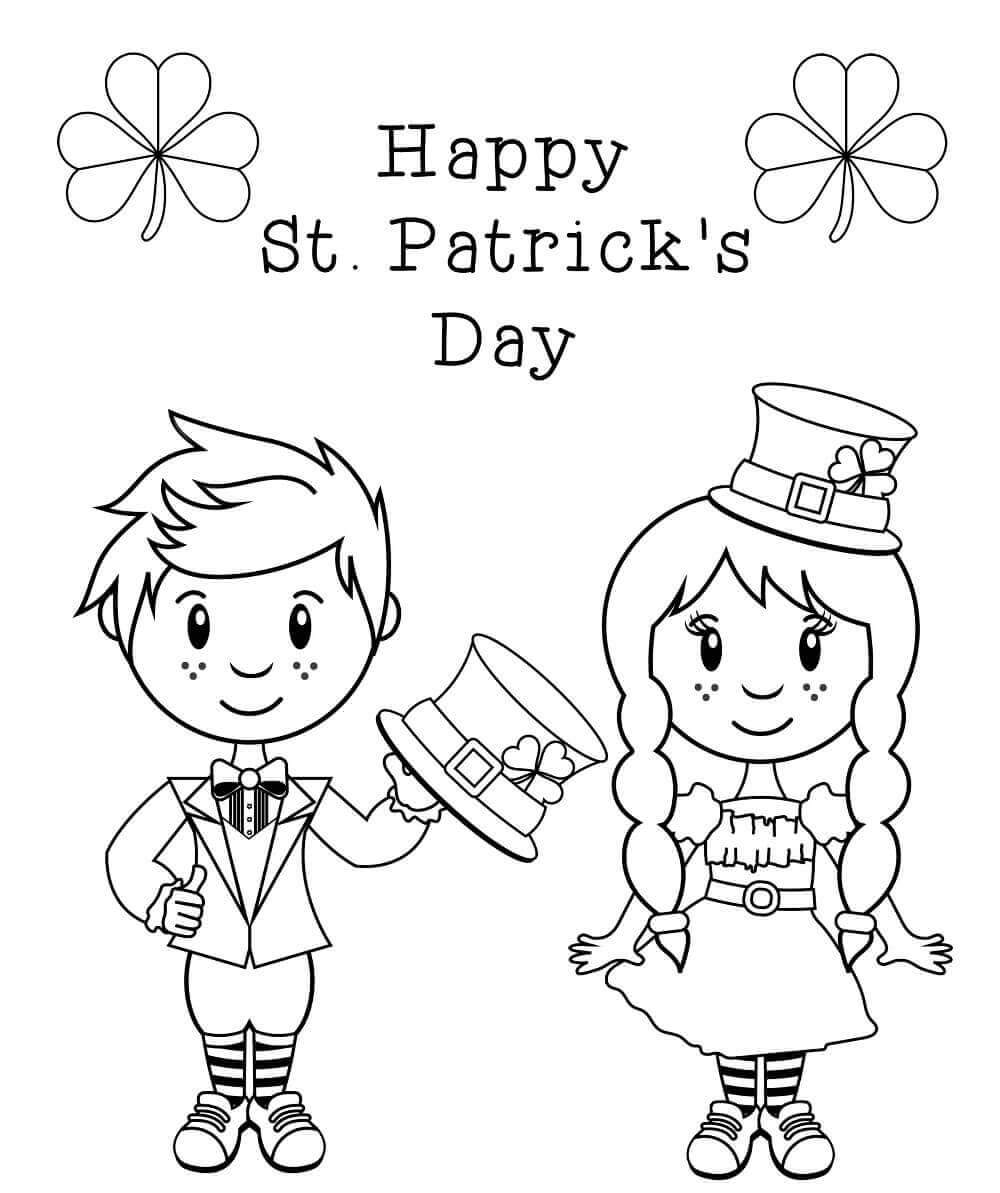 boy and girl coloring pages