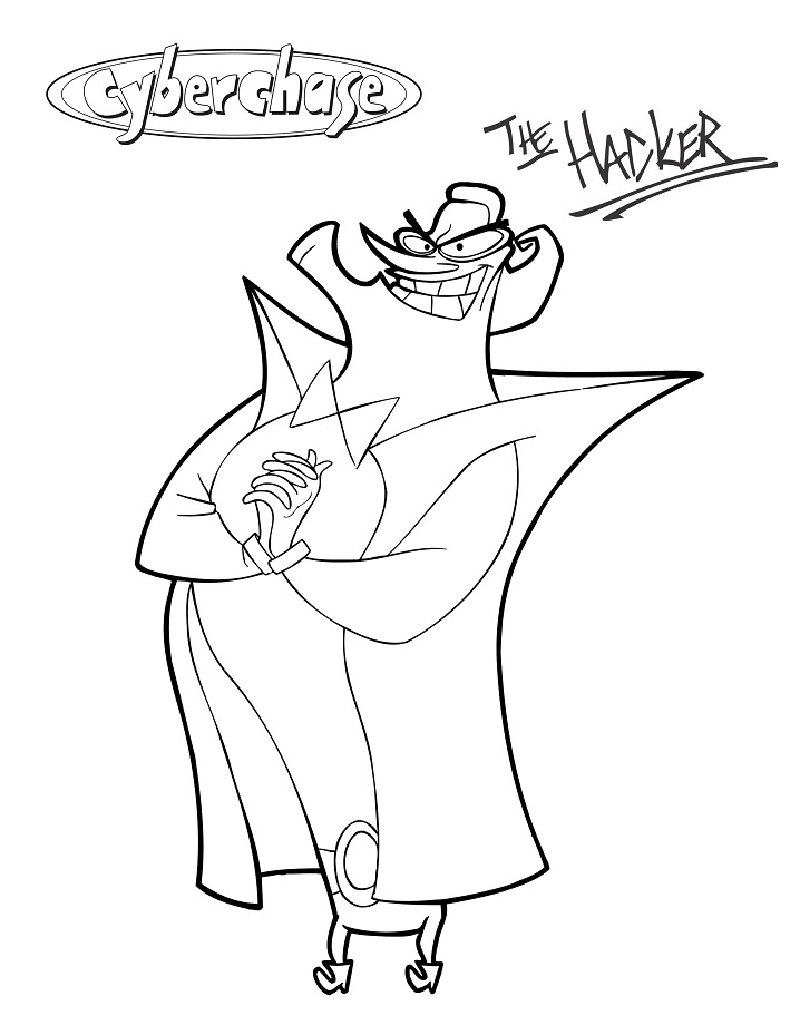 The Hacker Cyberchase Coloring Pages