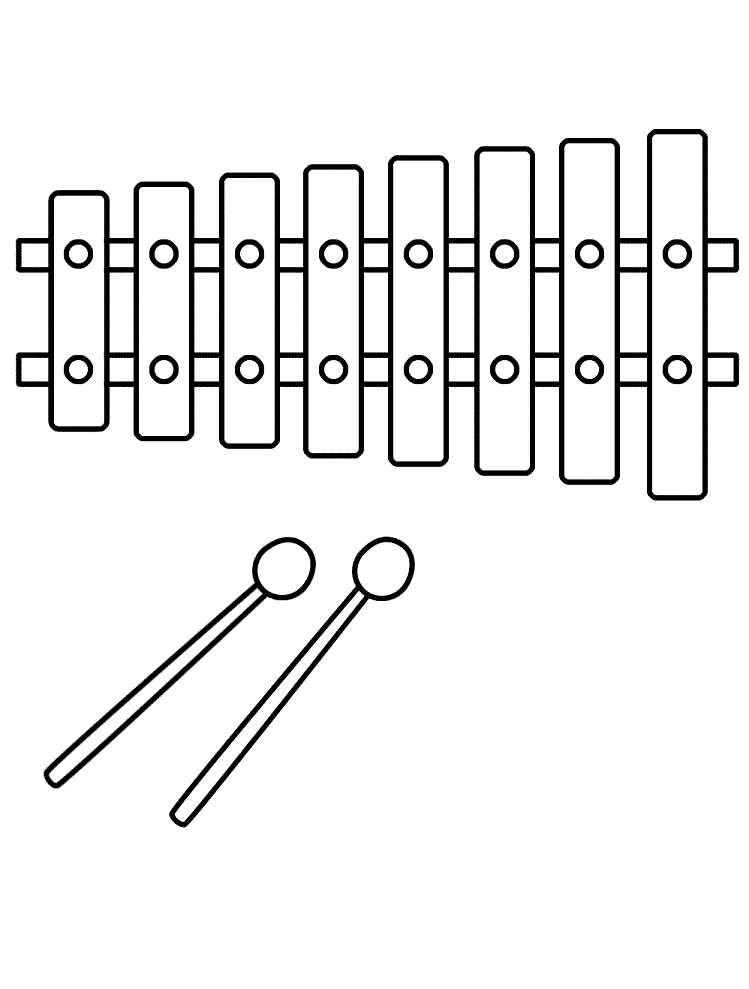 Xylophone Coloring Page