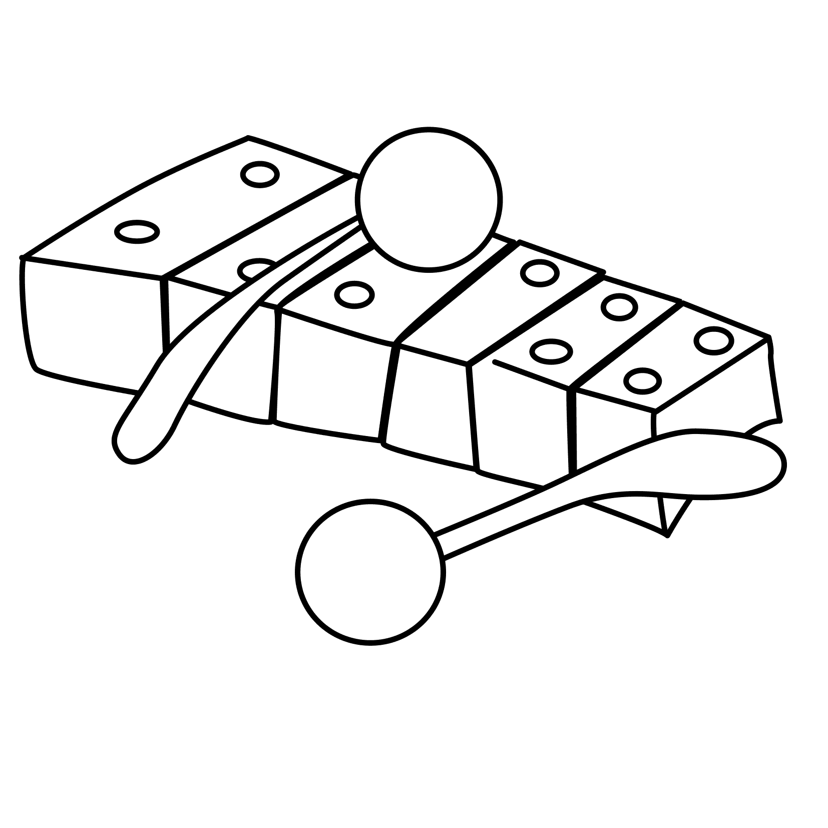 Xylophone Instrument Coloring Pages