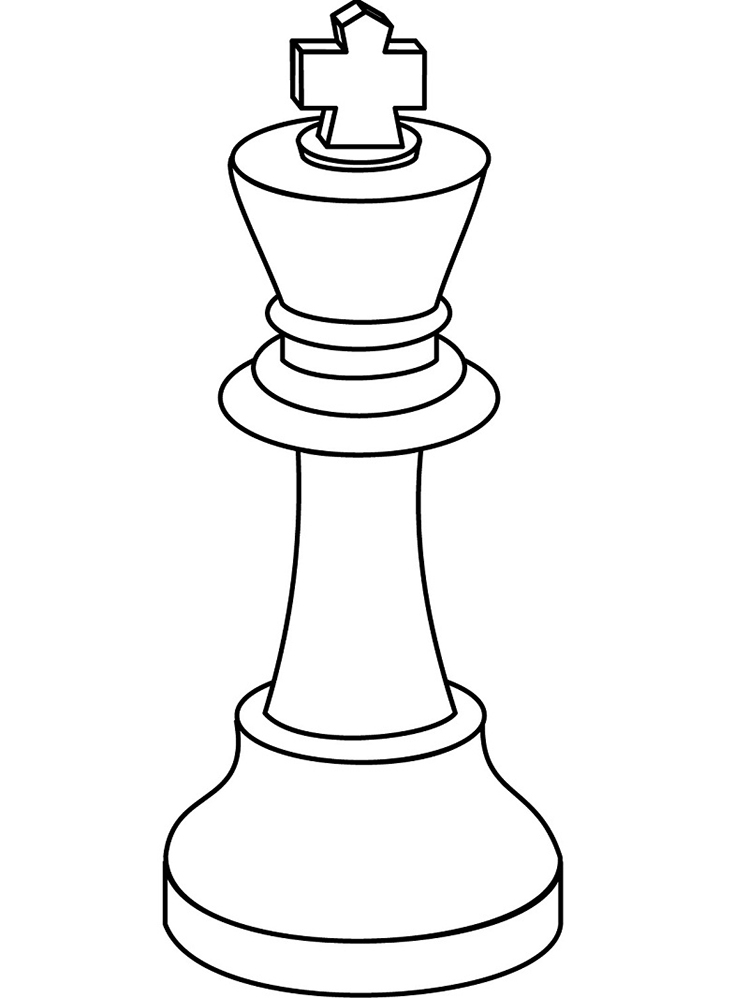 Chess Piece Coloring Page