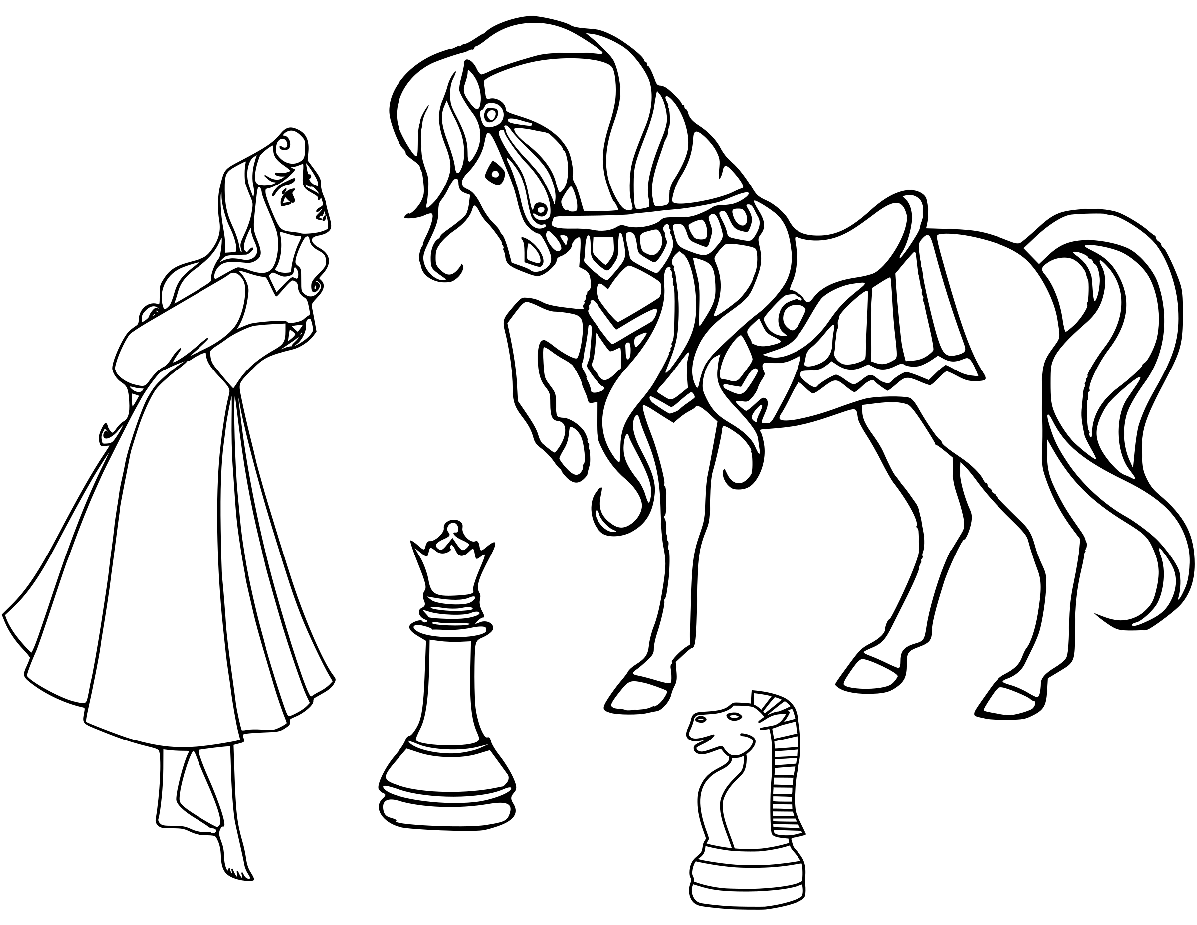 Chess coloring pages printable games