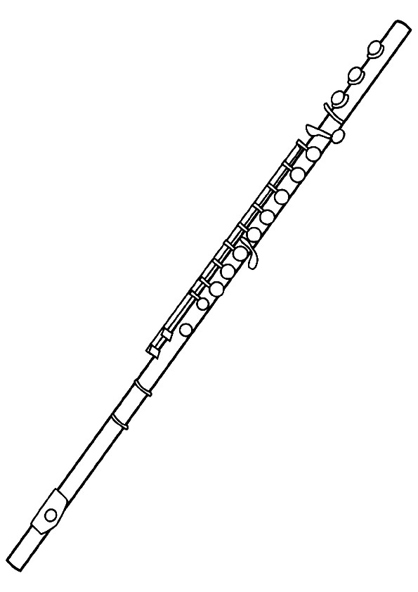 Flute Coloring Pages - Best Coloring Pages For Kids