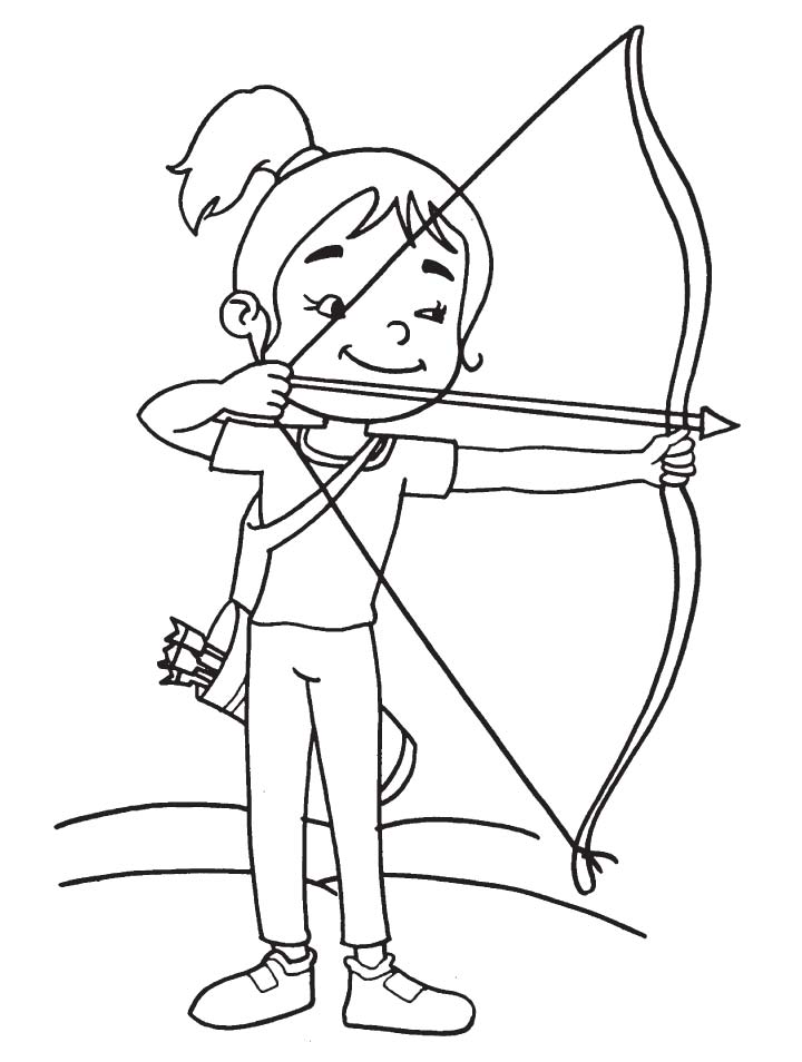 Archery Coloring Pages - Best Coloring Pages For Kids