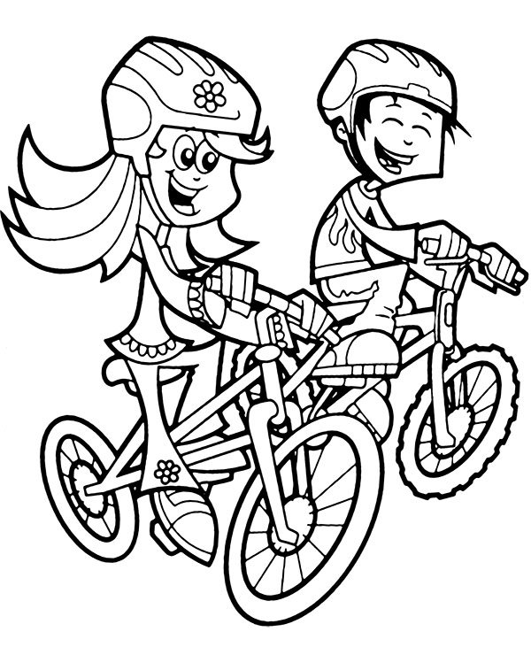 Cycling Coloring Pages - Best Coloring Pages For Kids