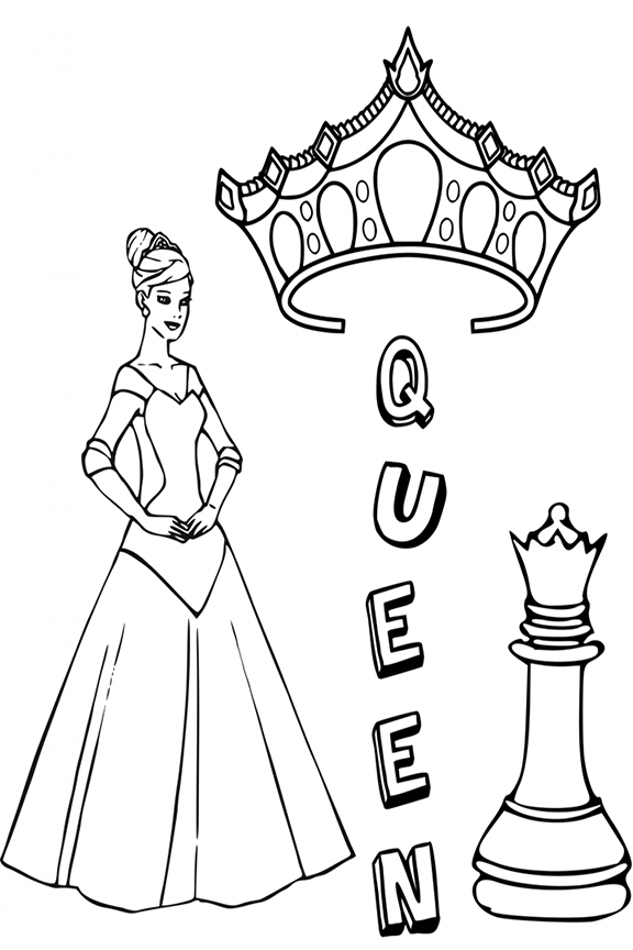 Printable Chess Pieces Coloring Pages - Free Printable Coloring Pages