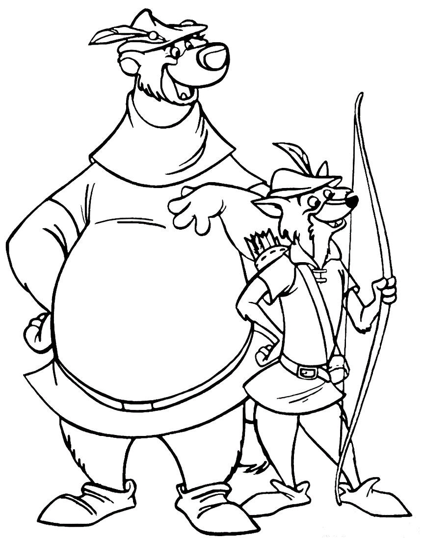 Robinhood Archery Coloring Pages
