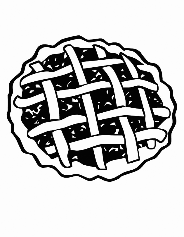 Fruit Pie Coloring Page