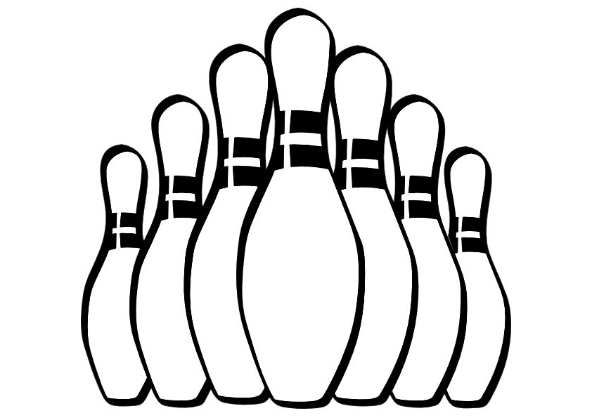 Bowling Pins Coloring Pages.