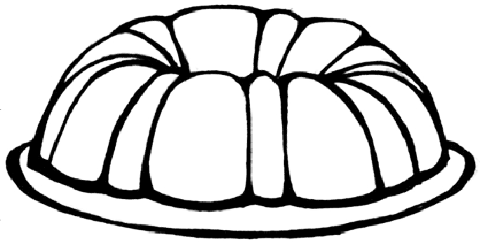 Bundt Cake Coloring Page