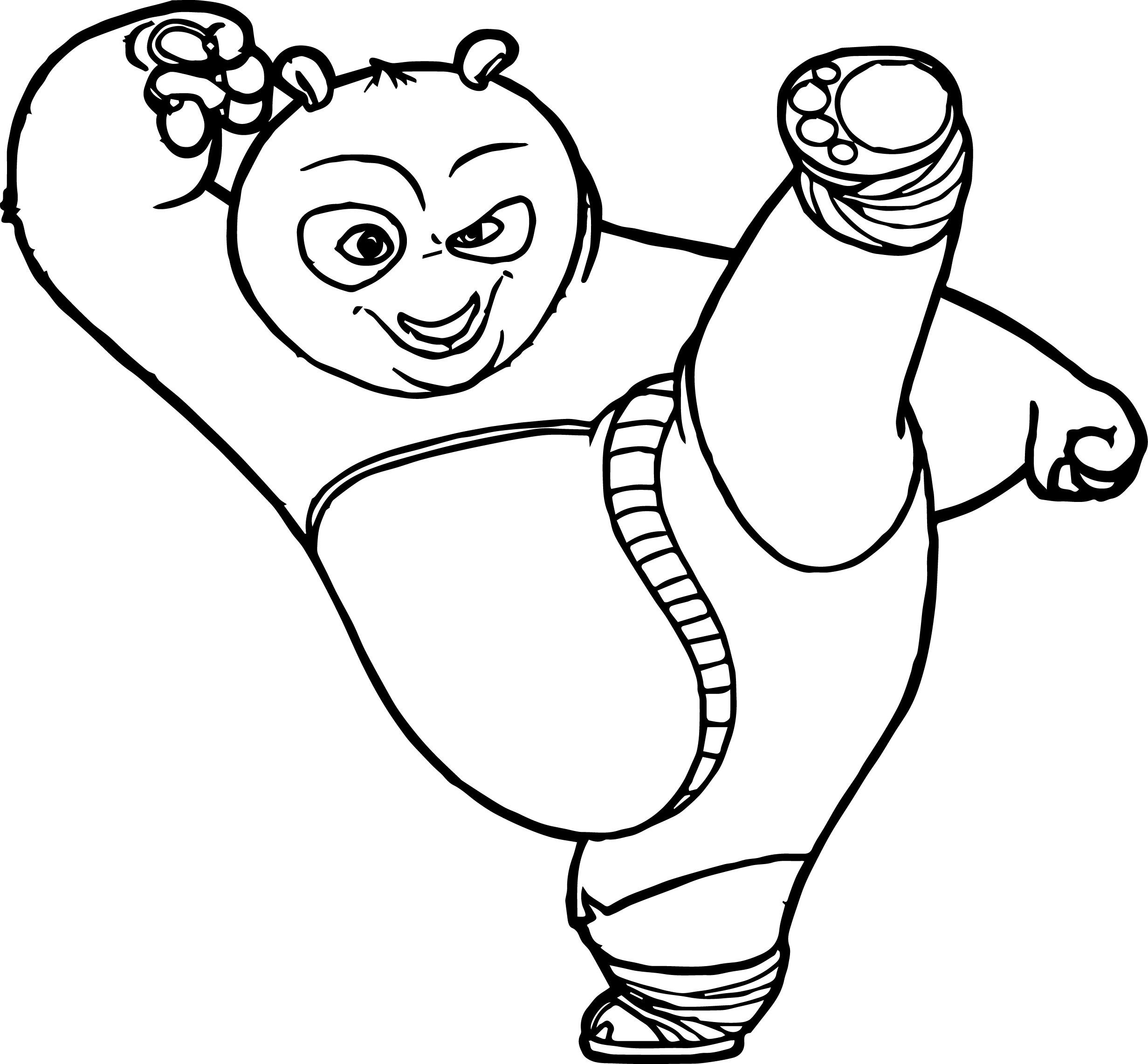 Kung Fu Panda Martial Arts Coloring Pages