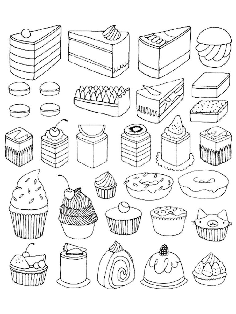 Many More Cakes Coloring Page