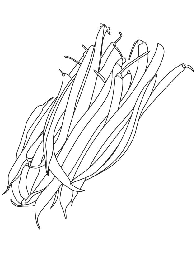 String Beans Coloring Page