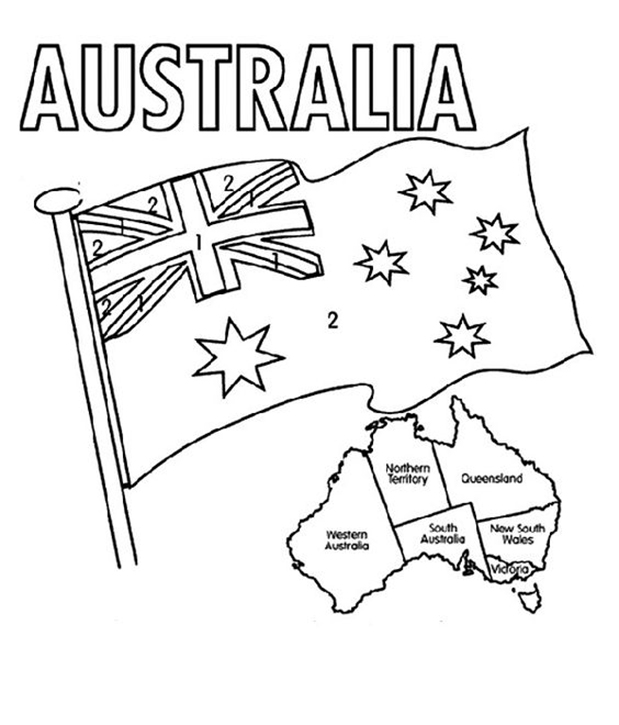 coloring pages australia