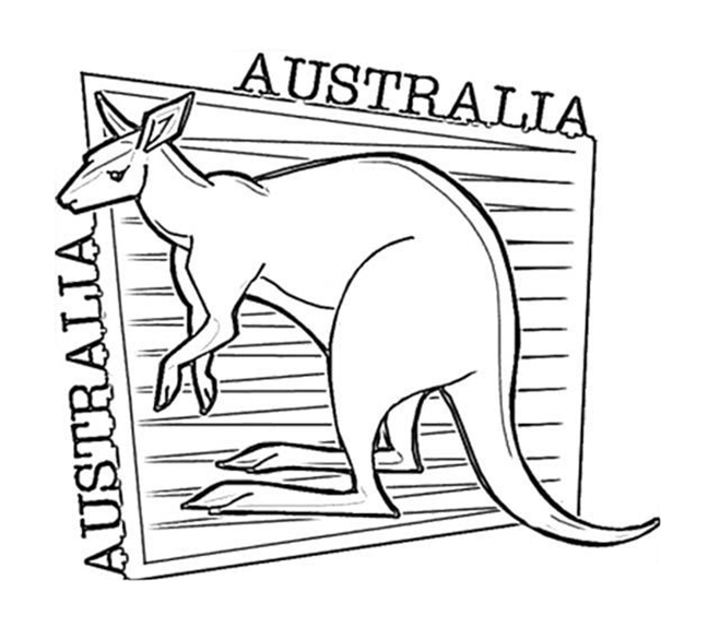 coloring pages australia