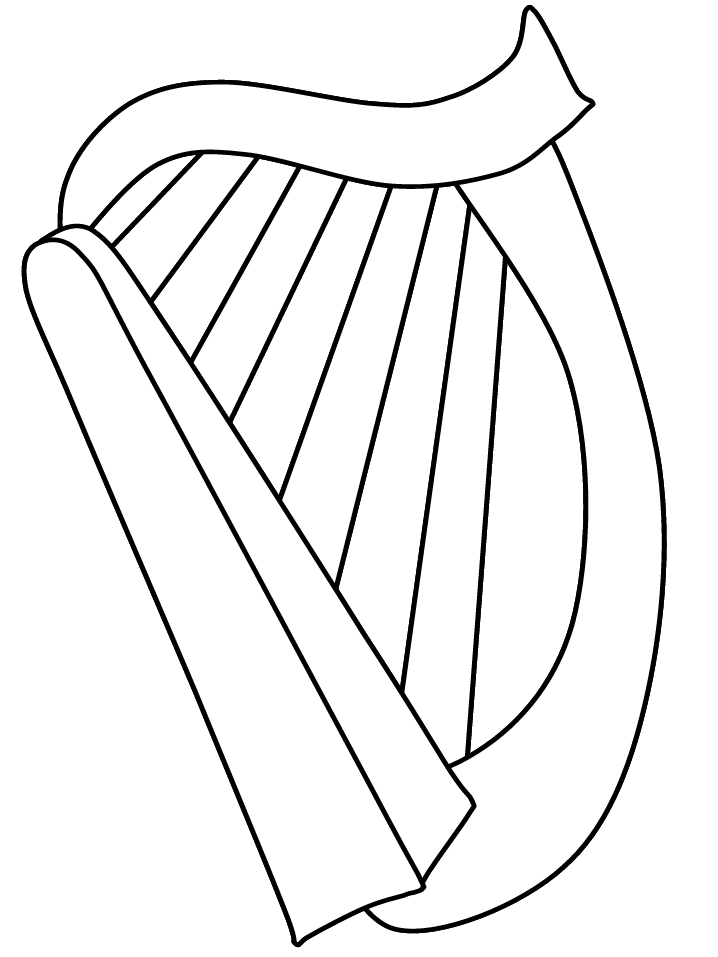 Harp Coloring Pages - Best Coloring Pages For Kids