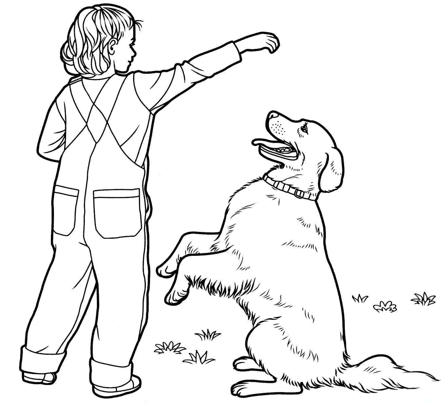 Labrador Retriever Coloring Page