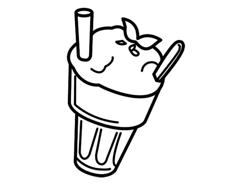 Milkshake Desenho Para Colorir - Ultra Coloring Pages