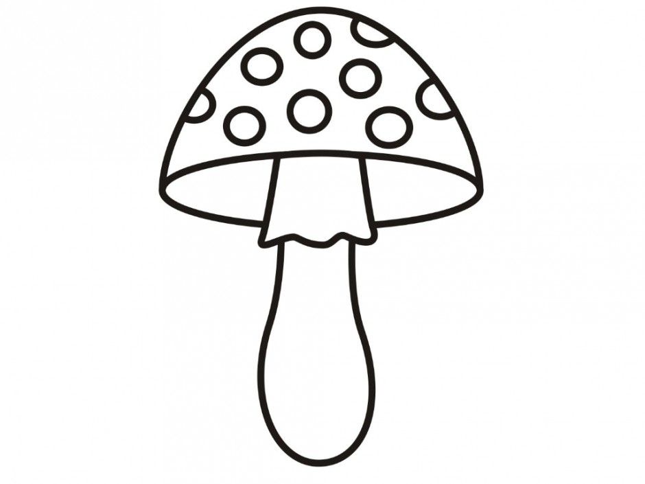 Mushroom Coloring Pages