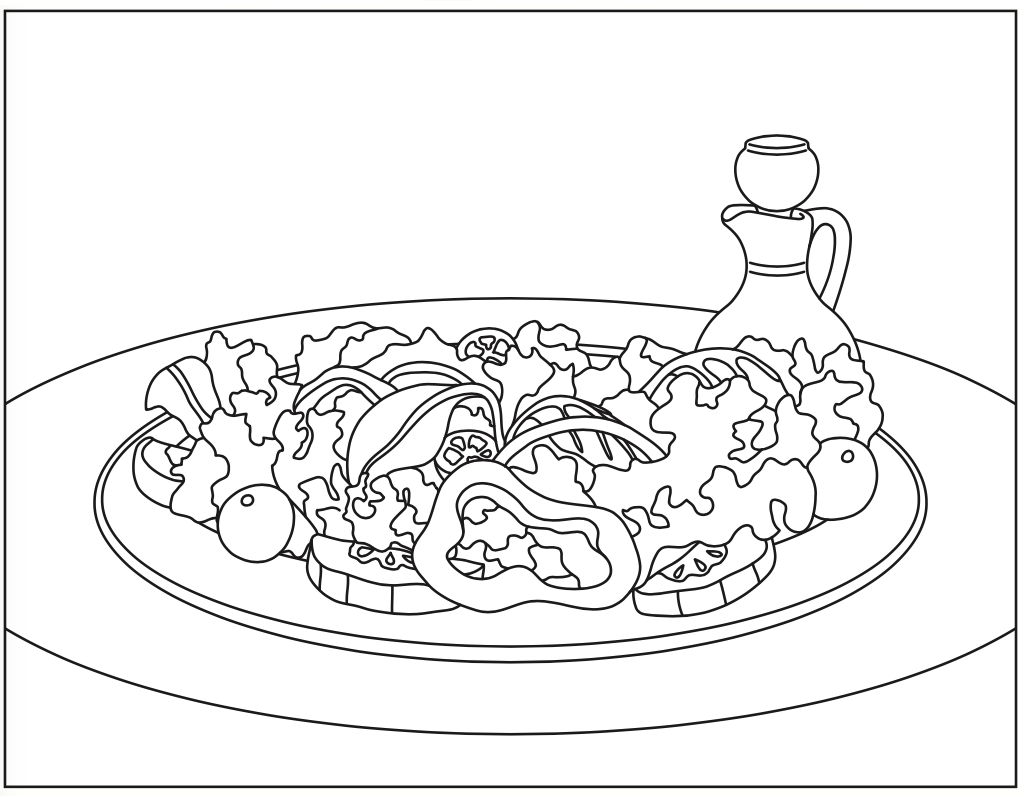 fruit salad coloring pages