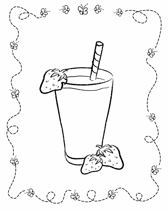 Milkshake Coloring Pages - Best Coloring Pages For Kids