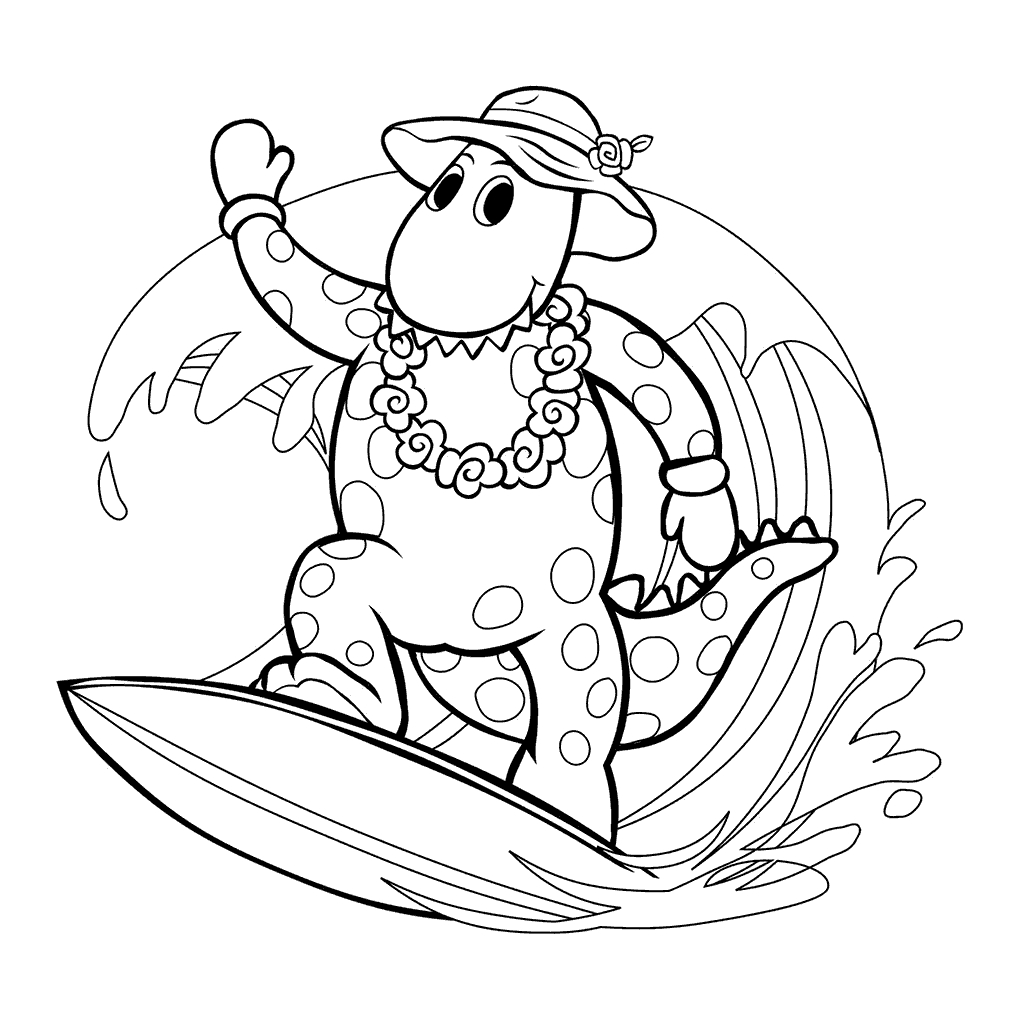 surfing coloring pages printable