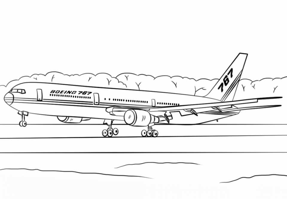 Free Airport Coloring Pages For Kids