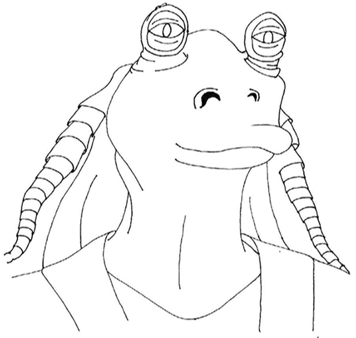 Download Jar Jar Binks Coloring Pages - Best Coloring Pages For Kids