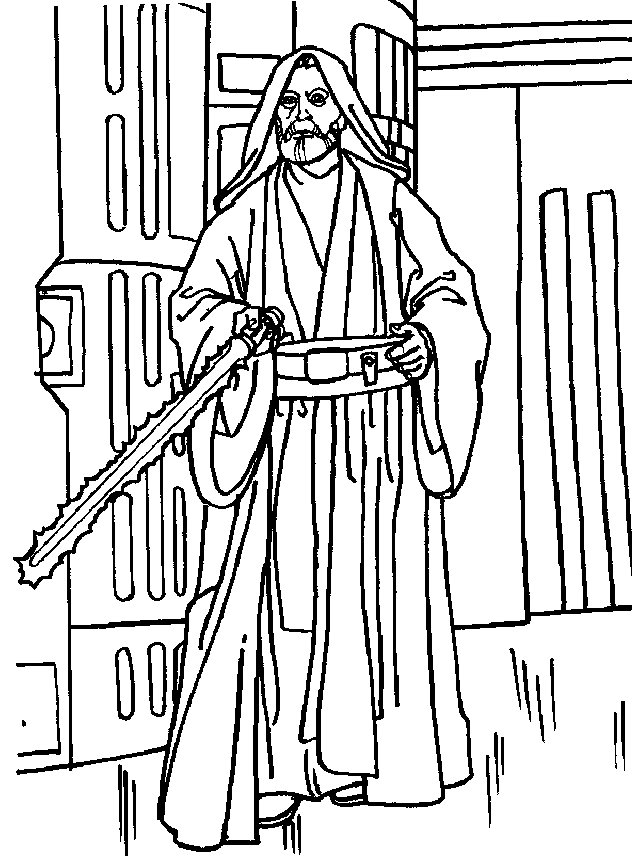 Obi Wan Kenobi Coloring Page