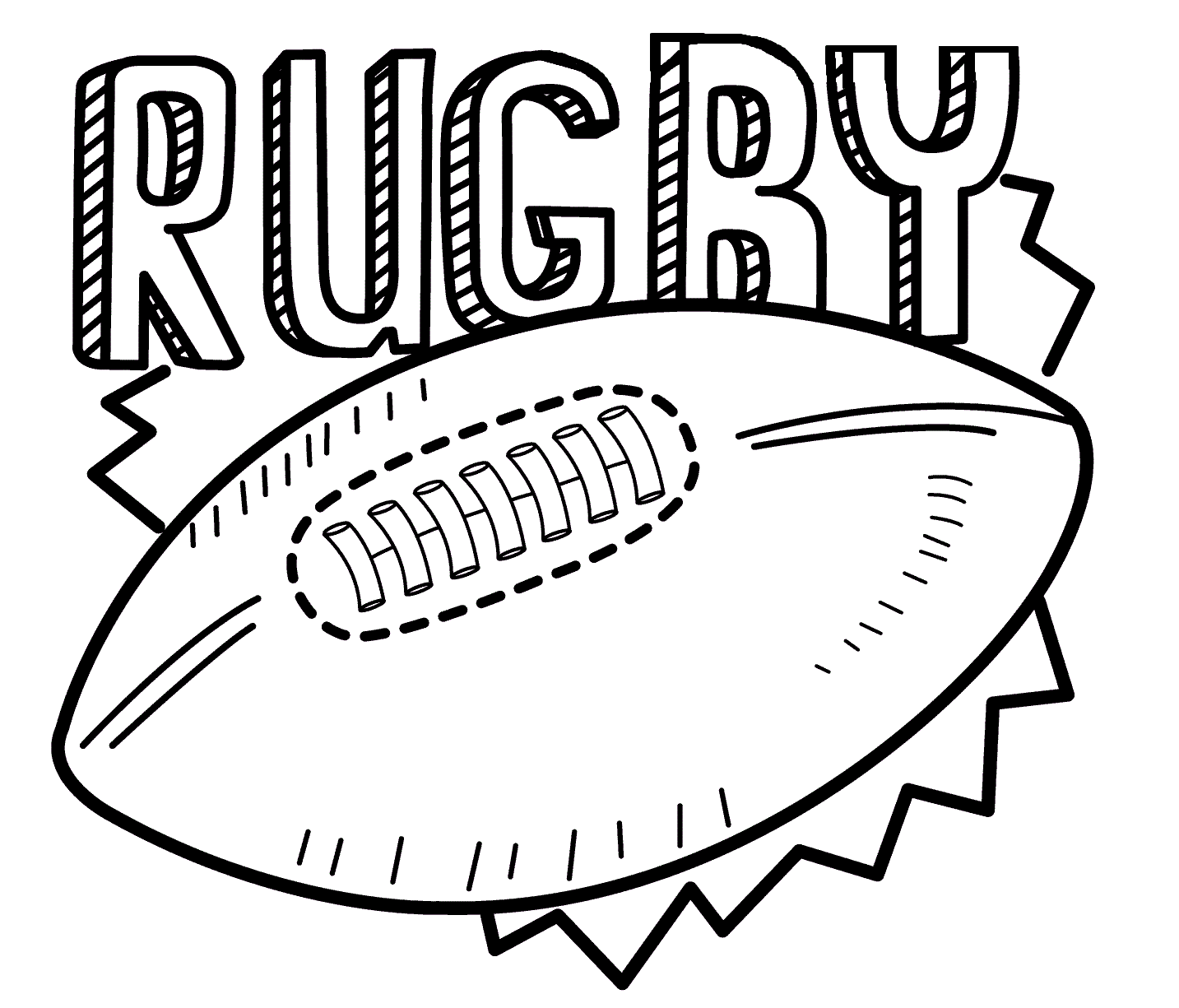 Rugby Coloring Sheet
