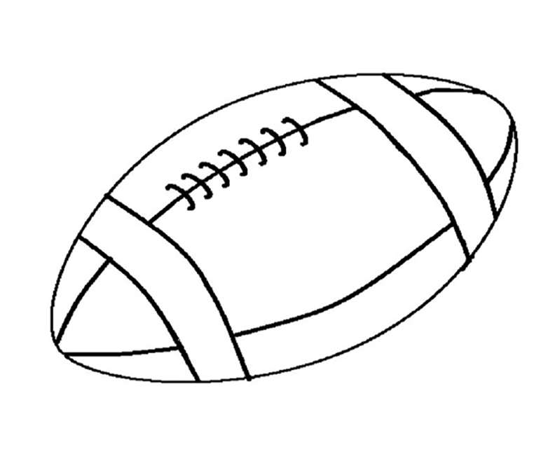 Rugby Football Coloring Page