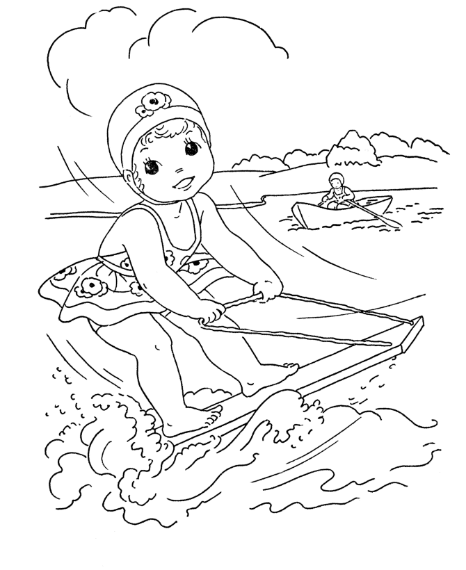 Water Sports Coloring Page