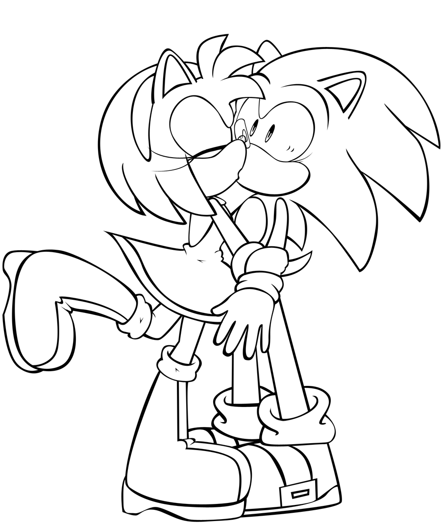 Amy Rose Coloring Pages - Best Coloring Pages For Kids