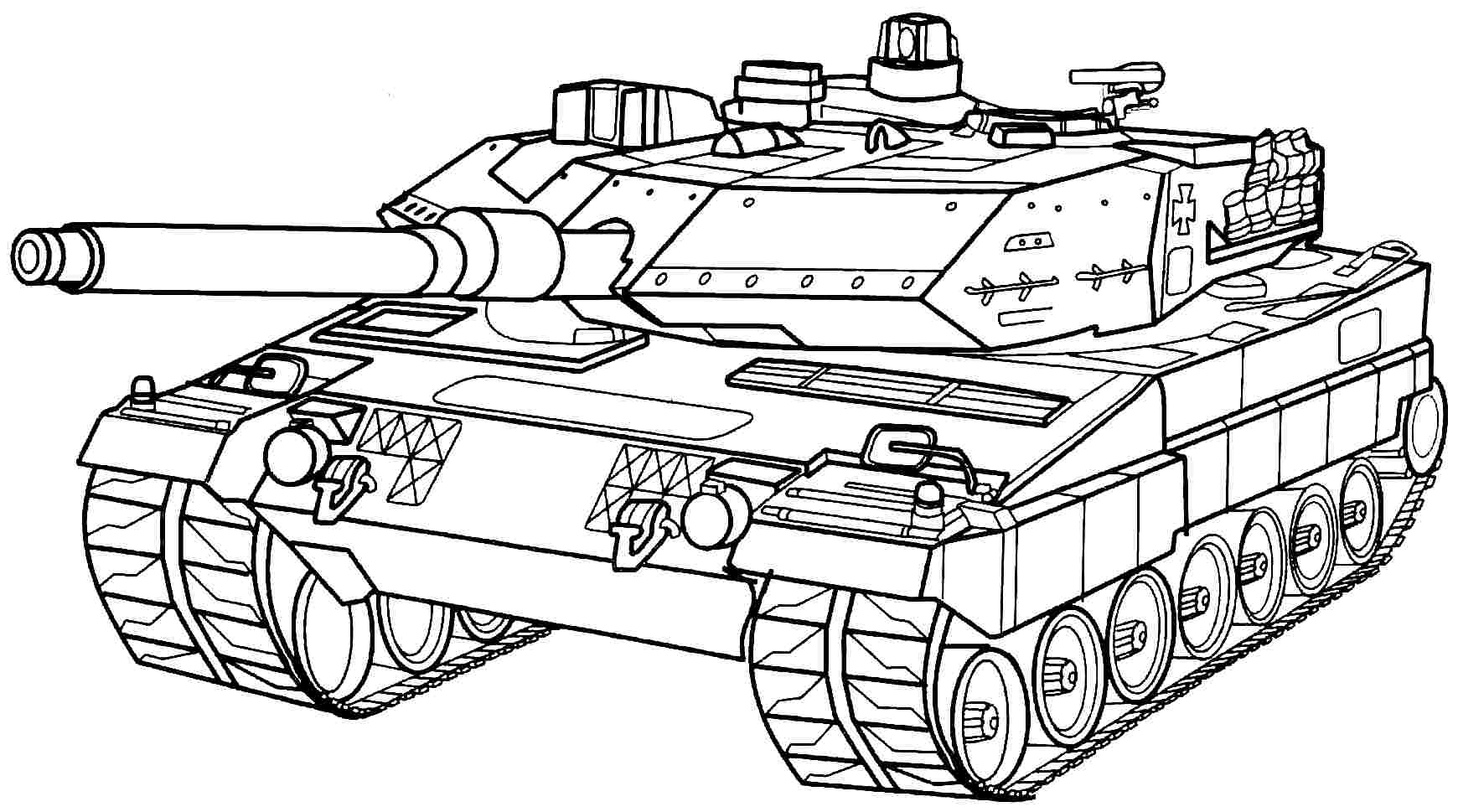 Army Tank Coloring Page