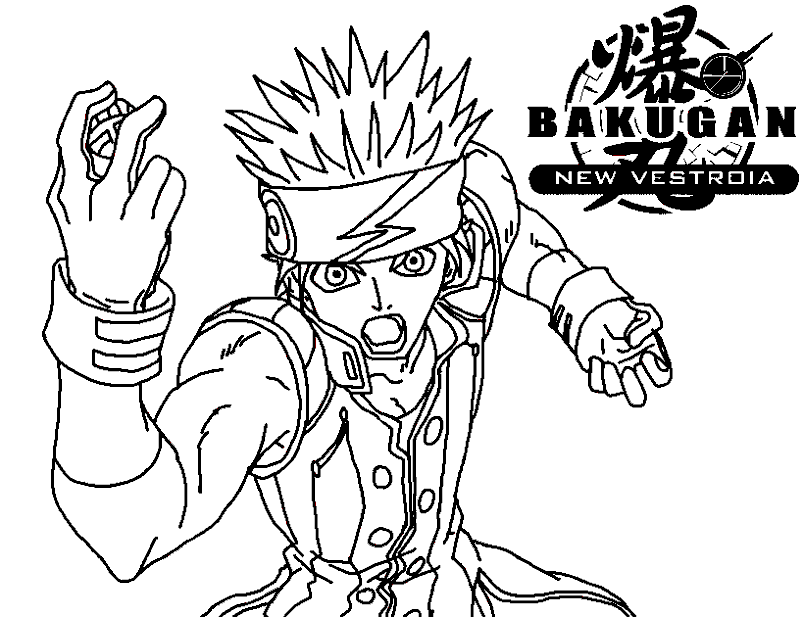 bakugan coloring pages masquerade